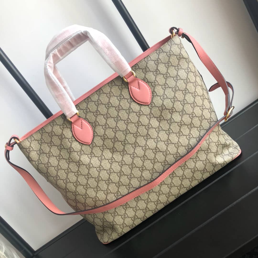 Gucci Soft GG Supreme Baby Changing Bag Replica Pink 457356 - DEEPREPS