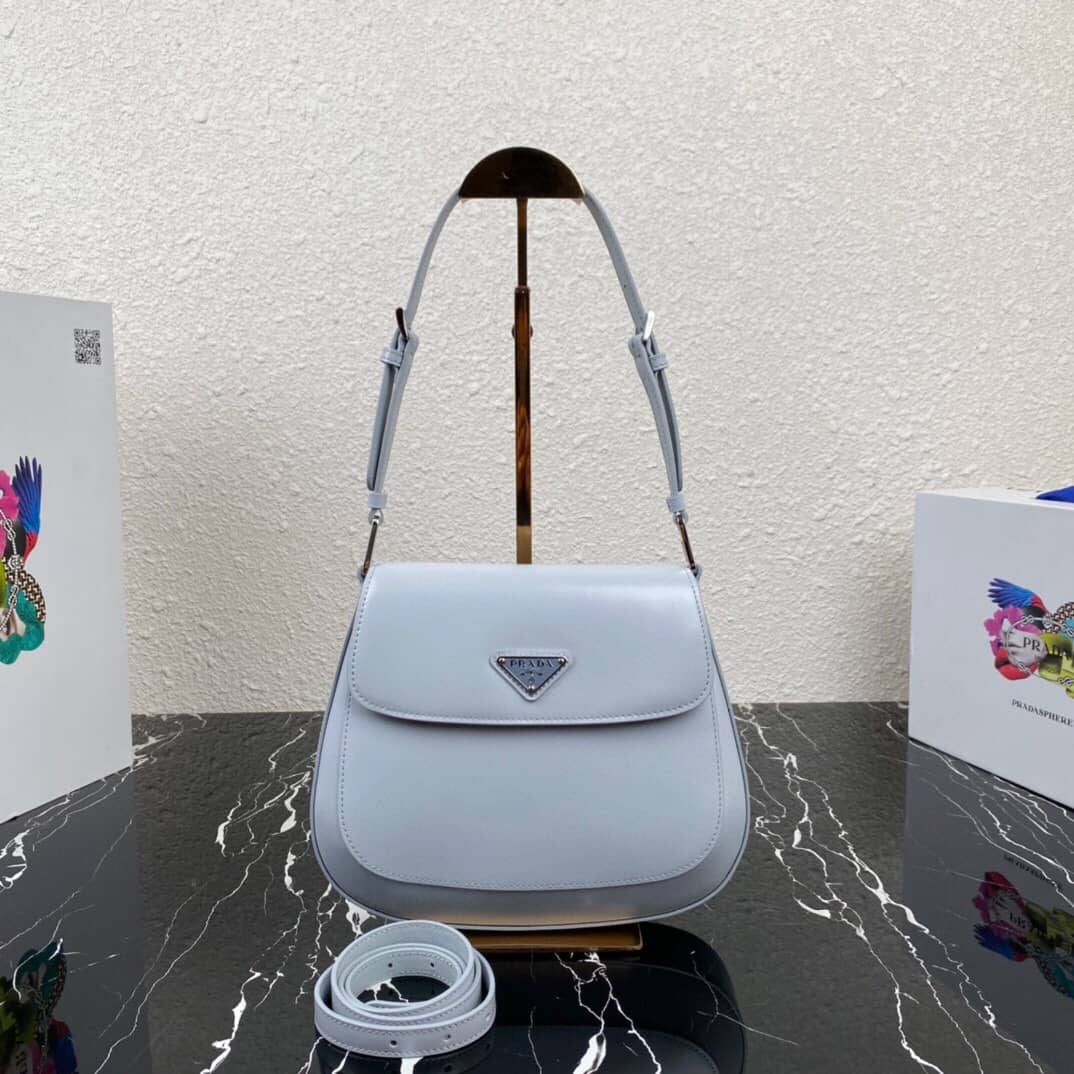 Prada Cleo Bag Dupe Brushed Leather Flap Shoulder Bag - DEEPREPS