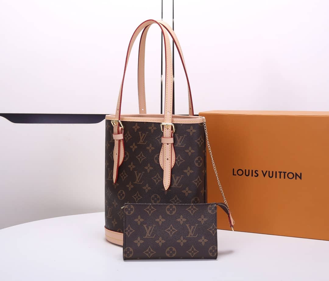 Louis Vuitton Monogram Bucket Petit Replica Shoulder Bag M42238 - DEEPREPS