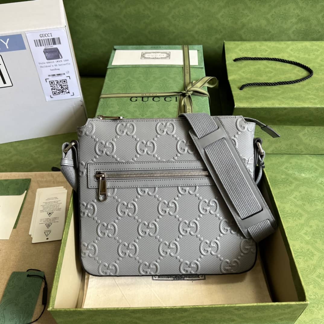 Gucci GG Signature Leather Messenger Bag 406410 Replica - DEEPREPS