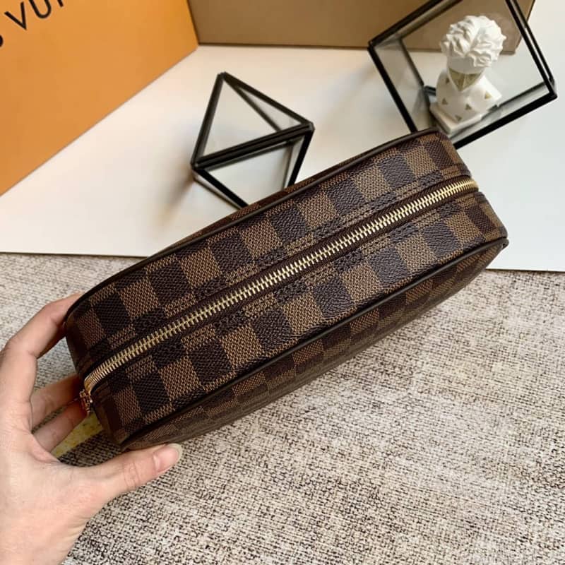 Louis Vuitton Damier Ebene Canvas King Size Toiletry Bag Replica N47527 - DEEPREPS