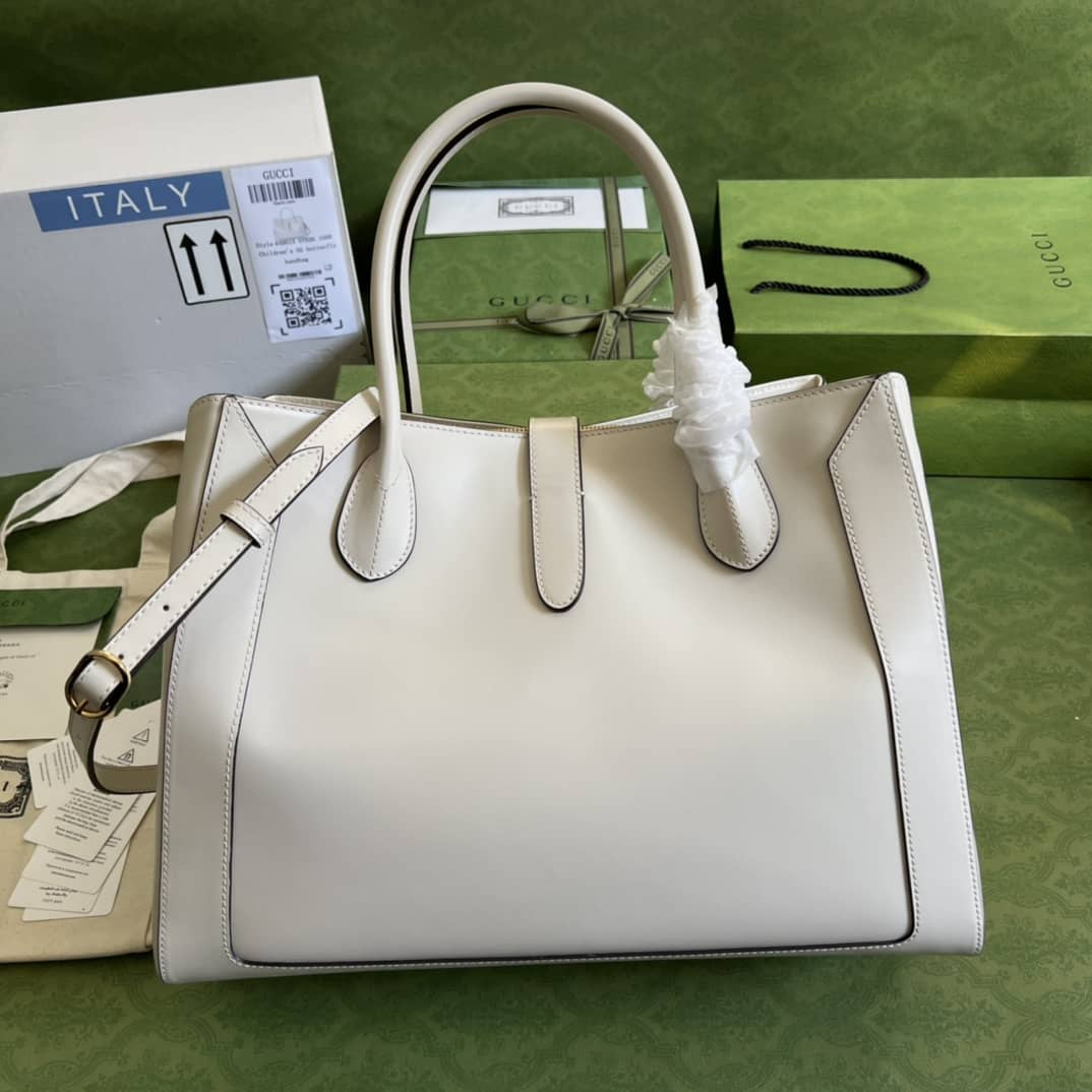 Gucci Jackie 1961 Large Tote Bag White 649015 Replica - DEEPREPS