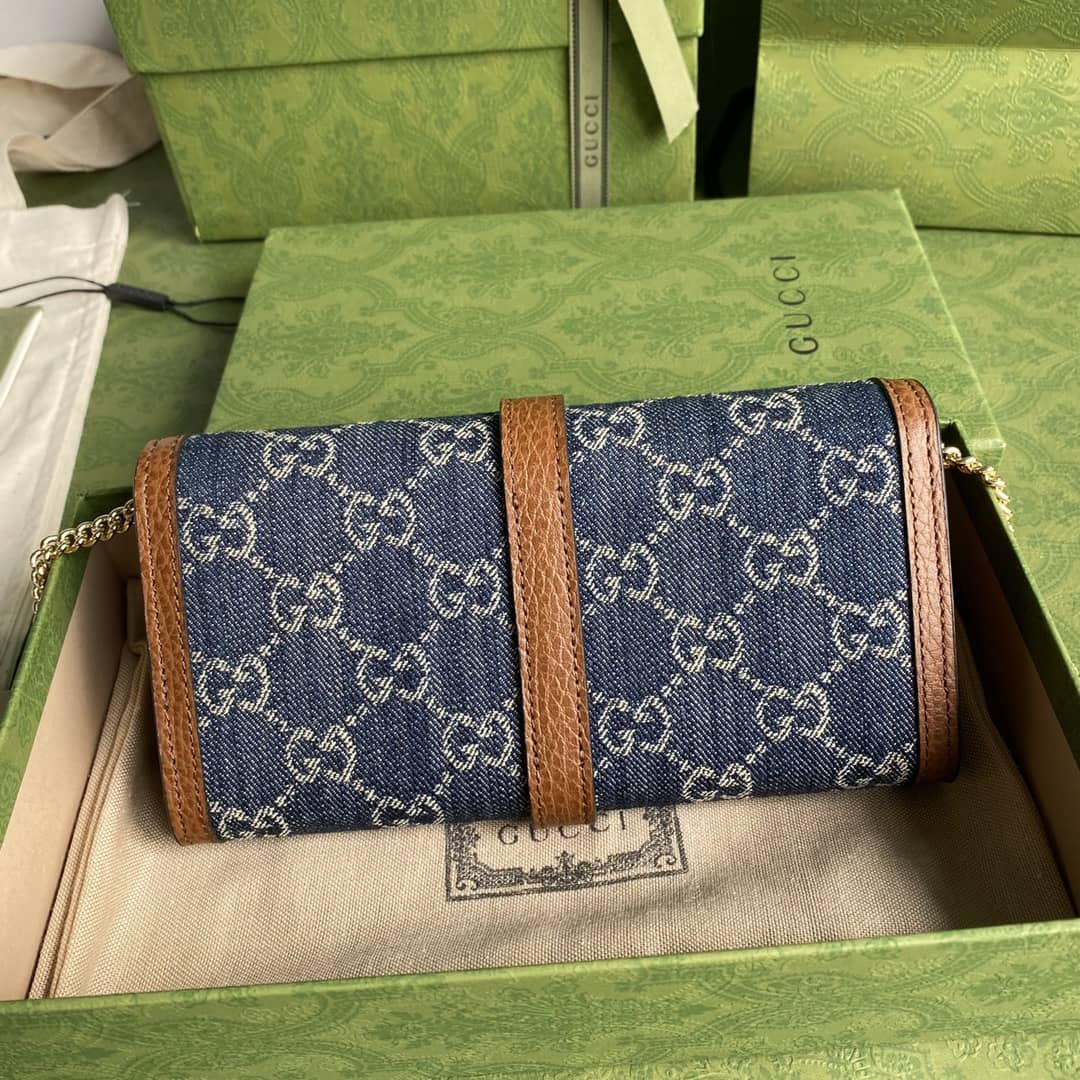 Gucci Jackie 1961 Shoulder Bag Chain Wallet Replica 652681 - DEEPREPS