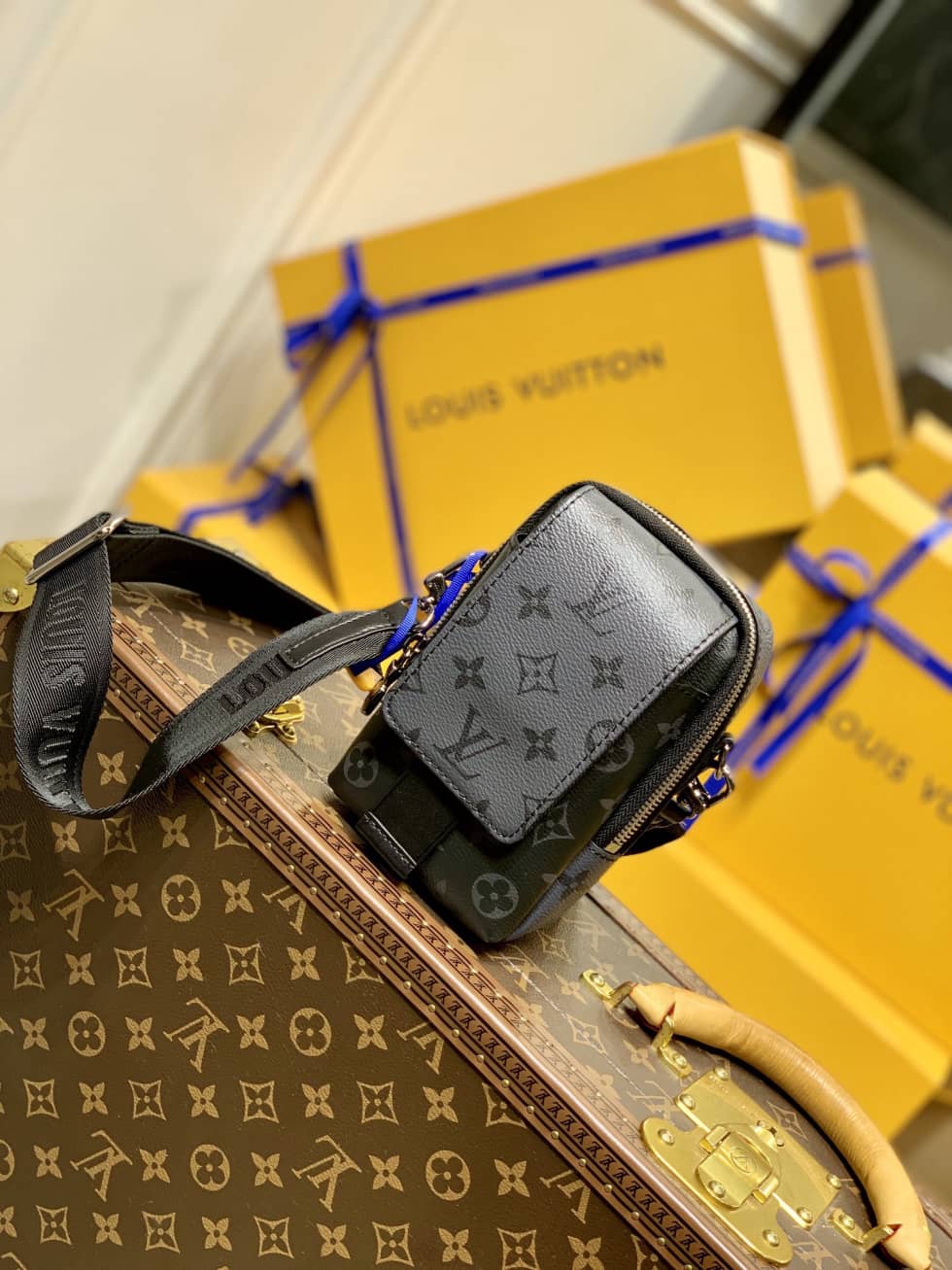 Louis Vuitton x Nigo Flap Double Pouch Gery M81005 Replica Phone Bag - DEEPREPS