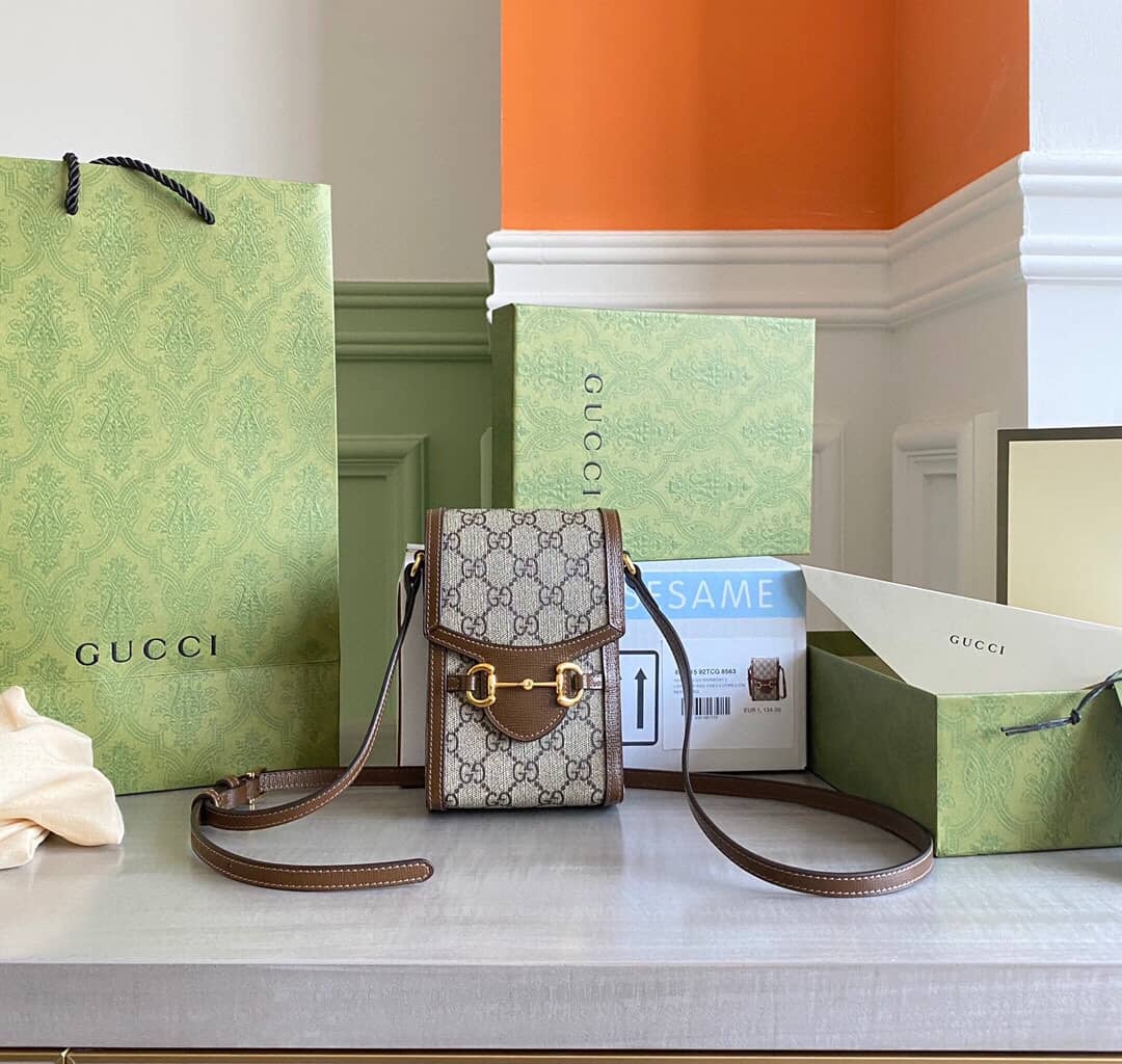 Best Replica Gucci Horsebit 1955 Mini Bag Replica Brown 625615(ColaReps) - DEEPREPS
