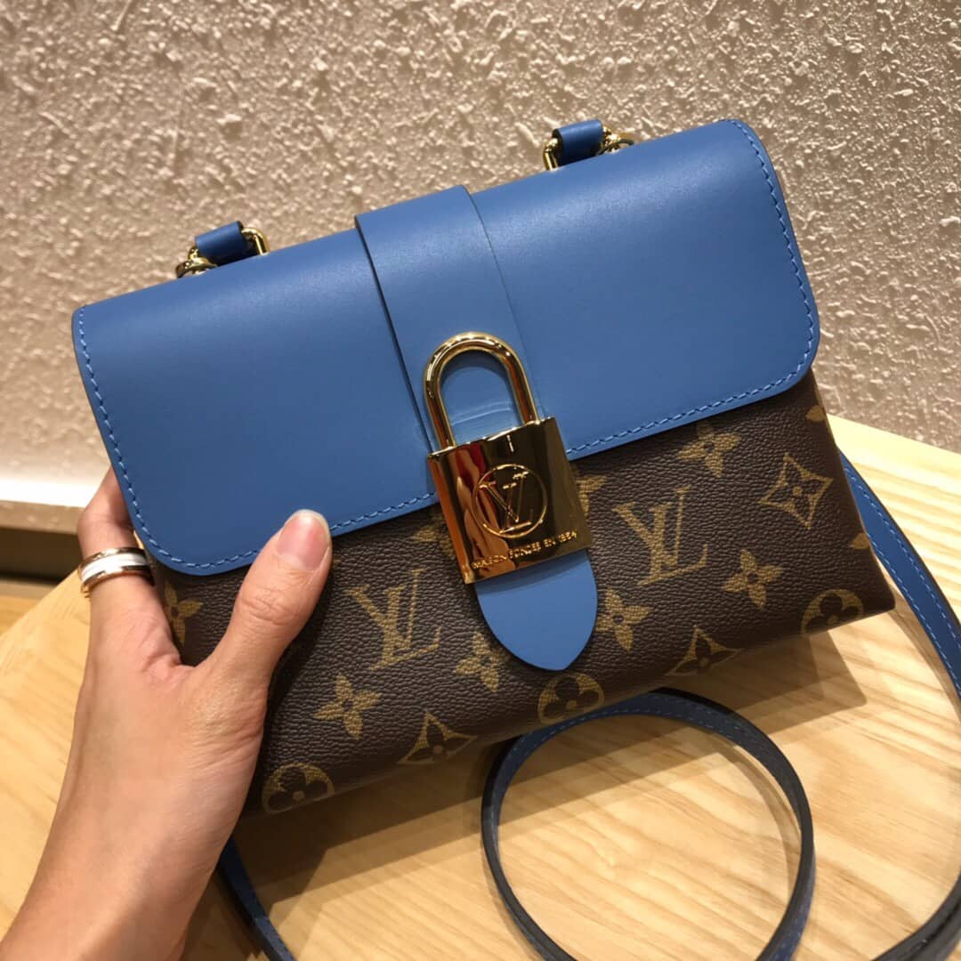 Louis Vuitton Monogram Canvas Locky BB Bag Replica Blue M44321 - DEEPREPS