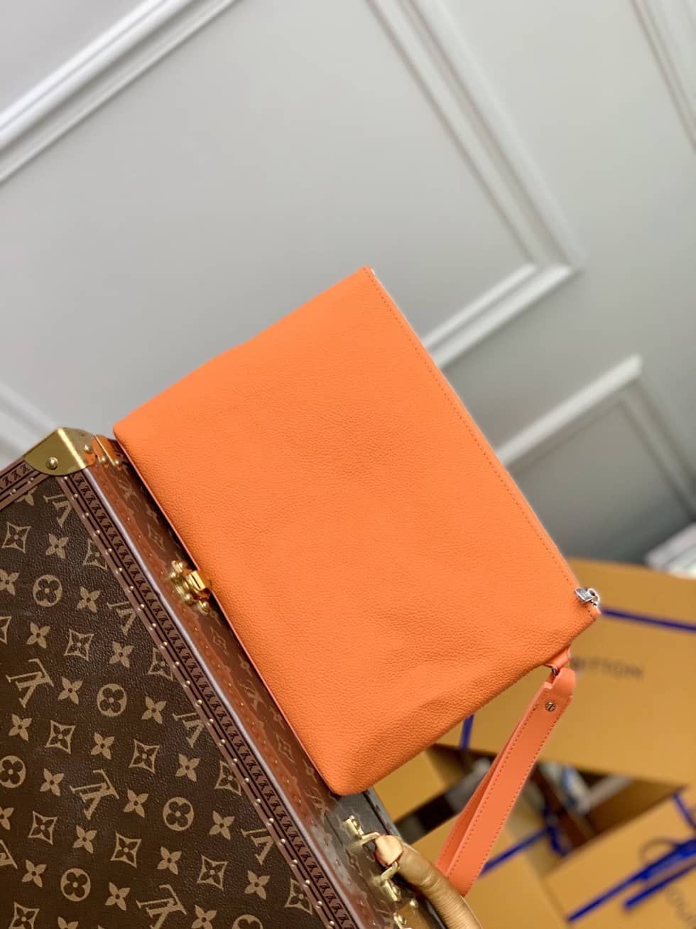 Louis Vuitton Aerogram Pochette Orange M69837 Replica - DEEPREPS
