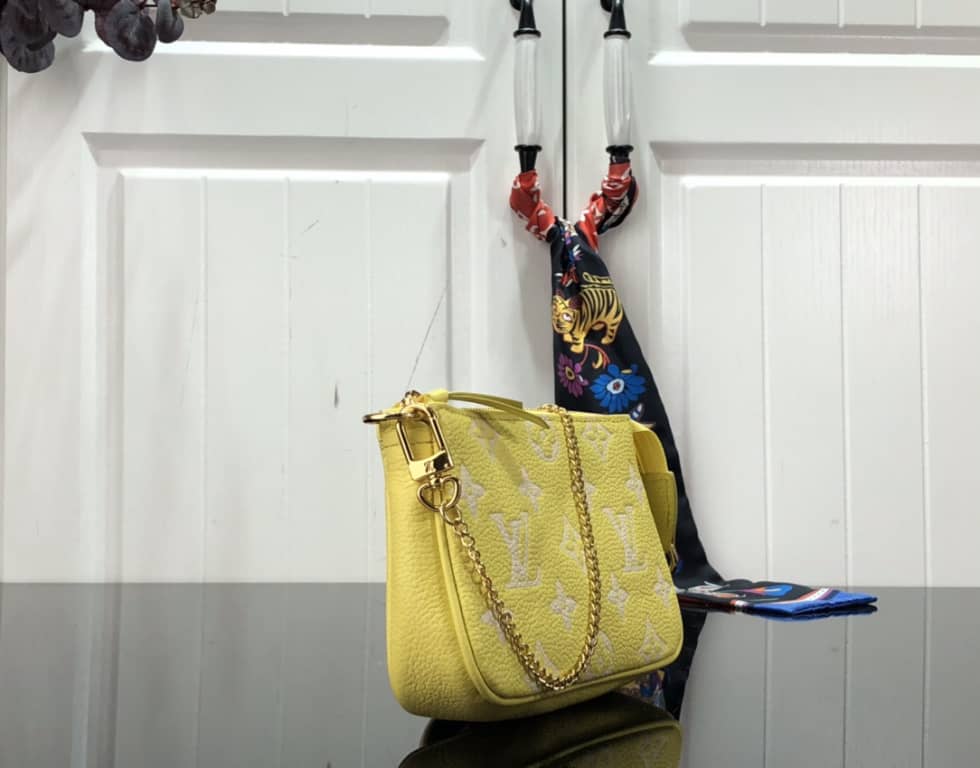 Louis Vuitton Monogram Empreinte Mini Pochette Accessoires Yellow M46129 - DEEPREPS