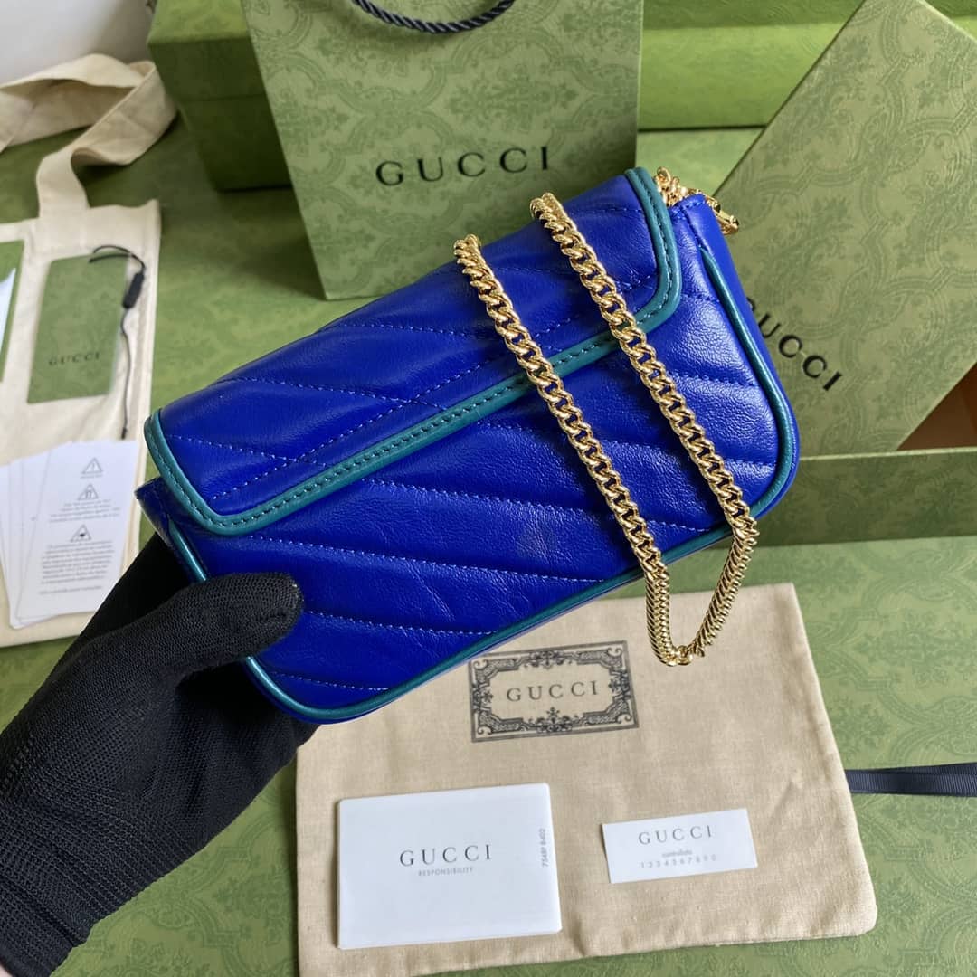 Gucci Marmont GG Mini Chain Shoulder Bag Replica 574969 - DEEPREPS