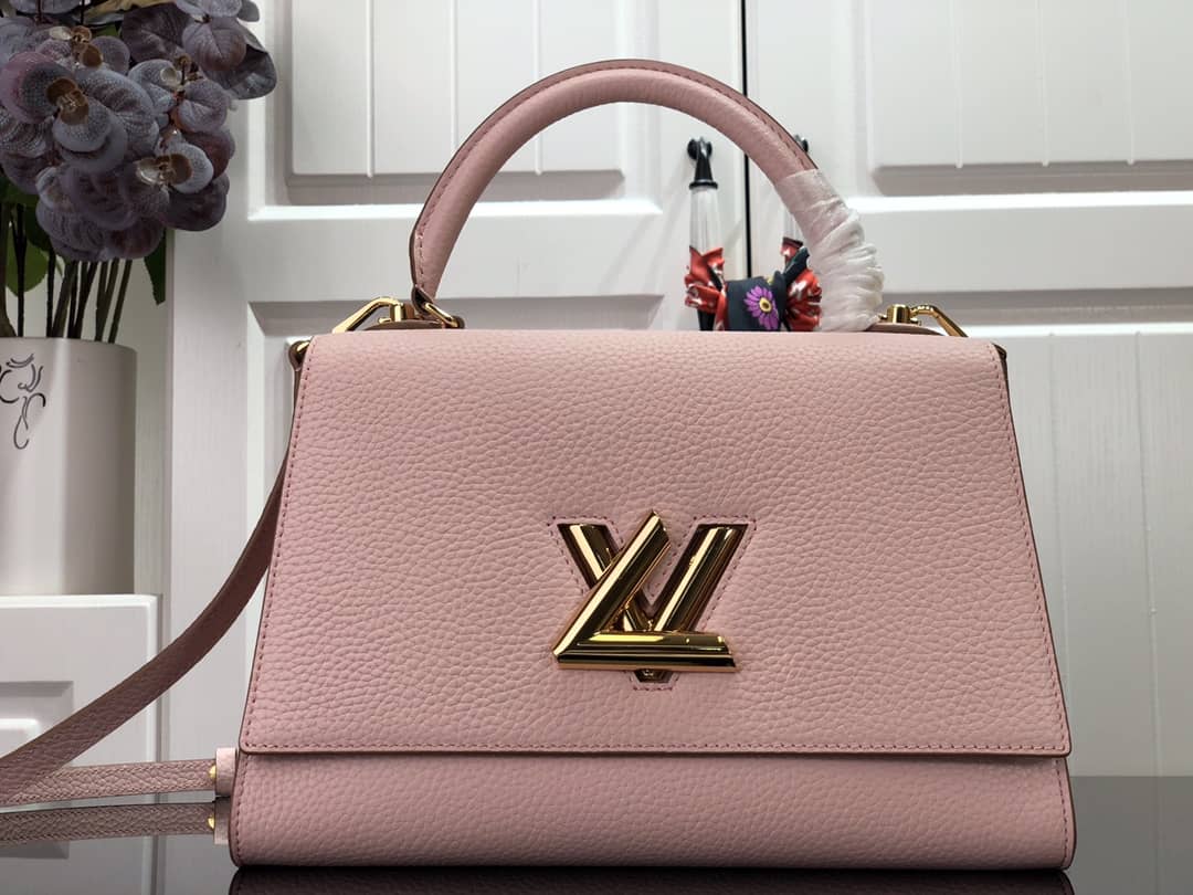 Louis Vuitton Twist One Handle MM Bag Replica Black M57090 - DEEPREPS