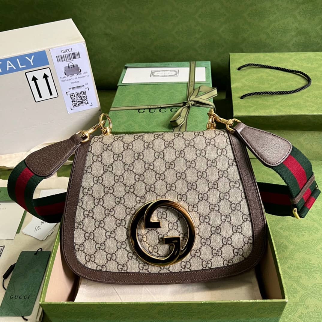 Gucci Blondie Medium GG Supreme Canvas 699210 Replica Crossbody Bag - DEEPREPS