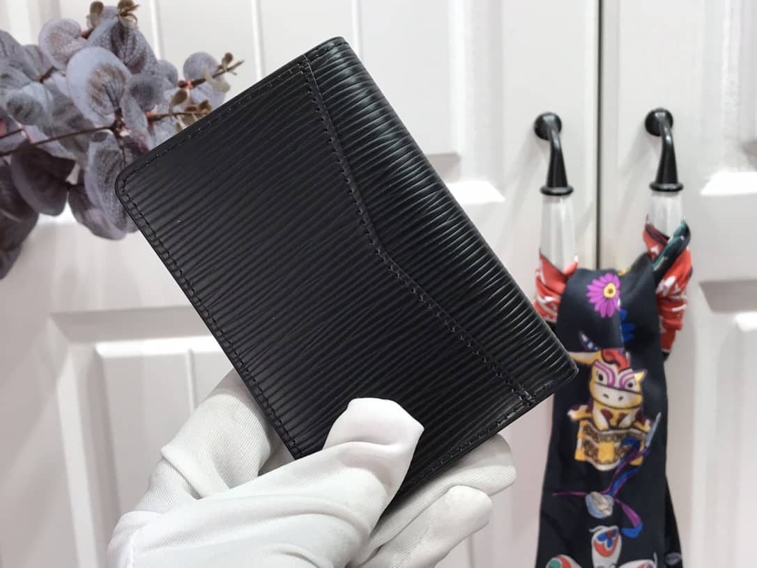 Louis Vuitton Pocket Organizer Damier Graphite Epi Leather Replica Black M69536 - DEEPREPS