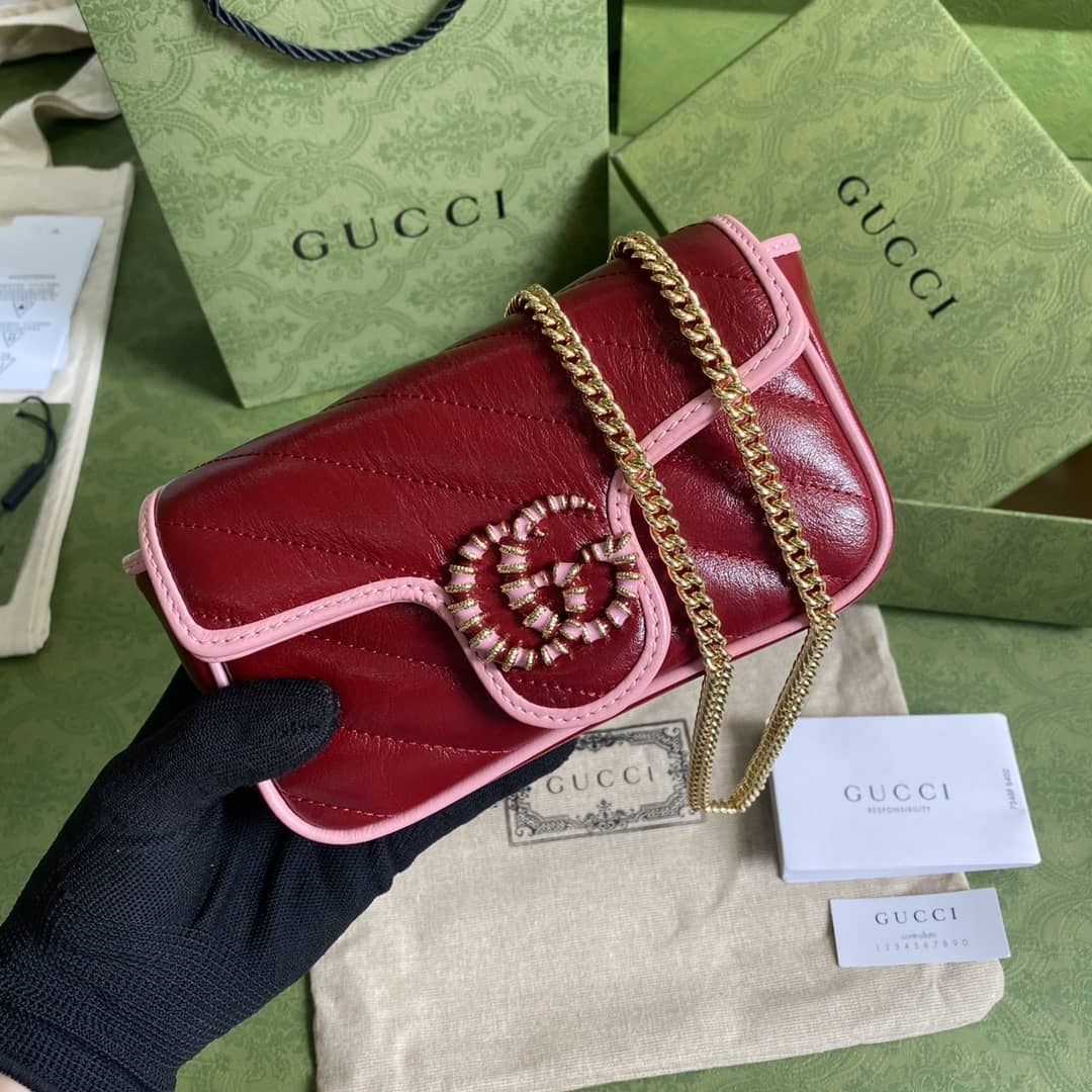 Gucci Marmont GG Mini Chain Shoulder Bag Replica 574969 - DEEPREPS