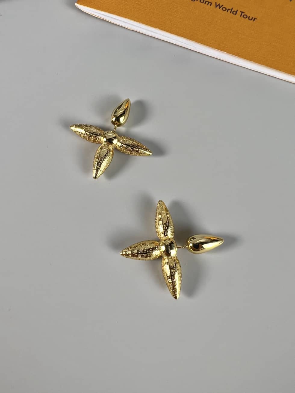 LV Hoop Earrings Dupe Logo AAA+ - DEEPREPS