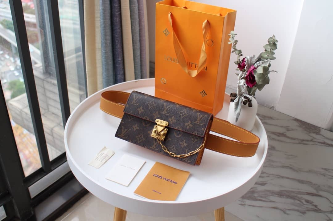 Louis Vuitton Monogram S Lock PM Replica Belt Bag M44667 - DEEPREPS