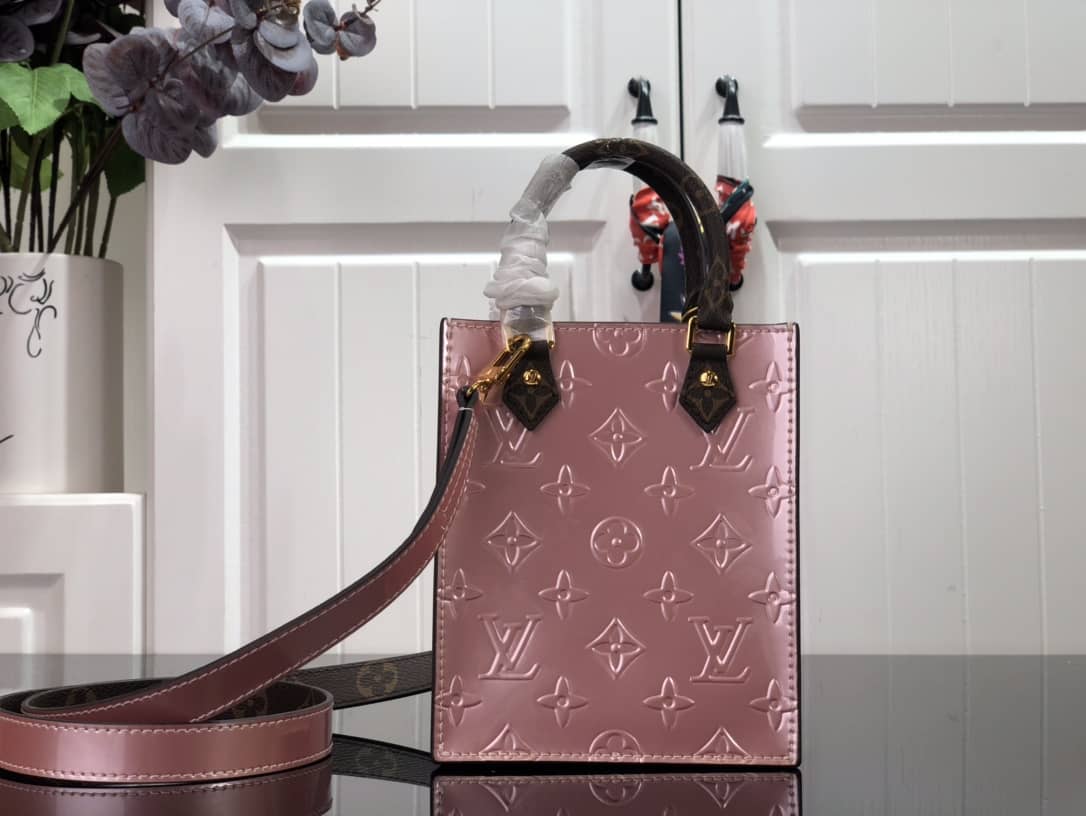 Louis Vuitton Petit Sac Plat Flat Shoulder Bag Replica Pink M80169 - DEEPREPS