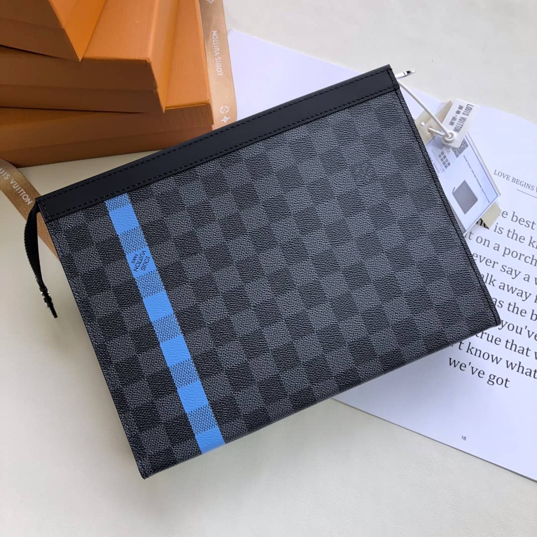 Louis Vuitton Pochette Voyage MM Eclipse Fragment Replica Clutch N64444 - DEEPREPS