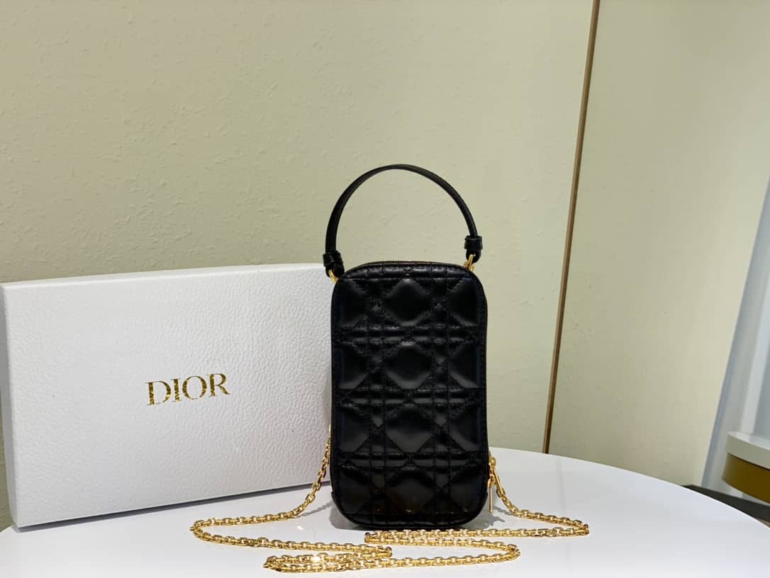 Lady Dior Dupe Lambskin 18CM Phone Holder - DEEPREPS
