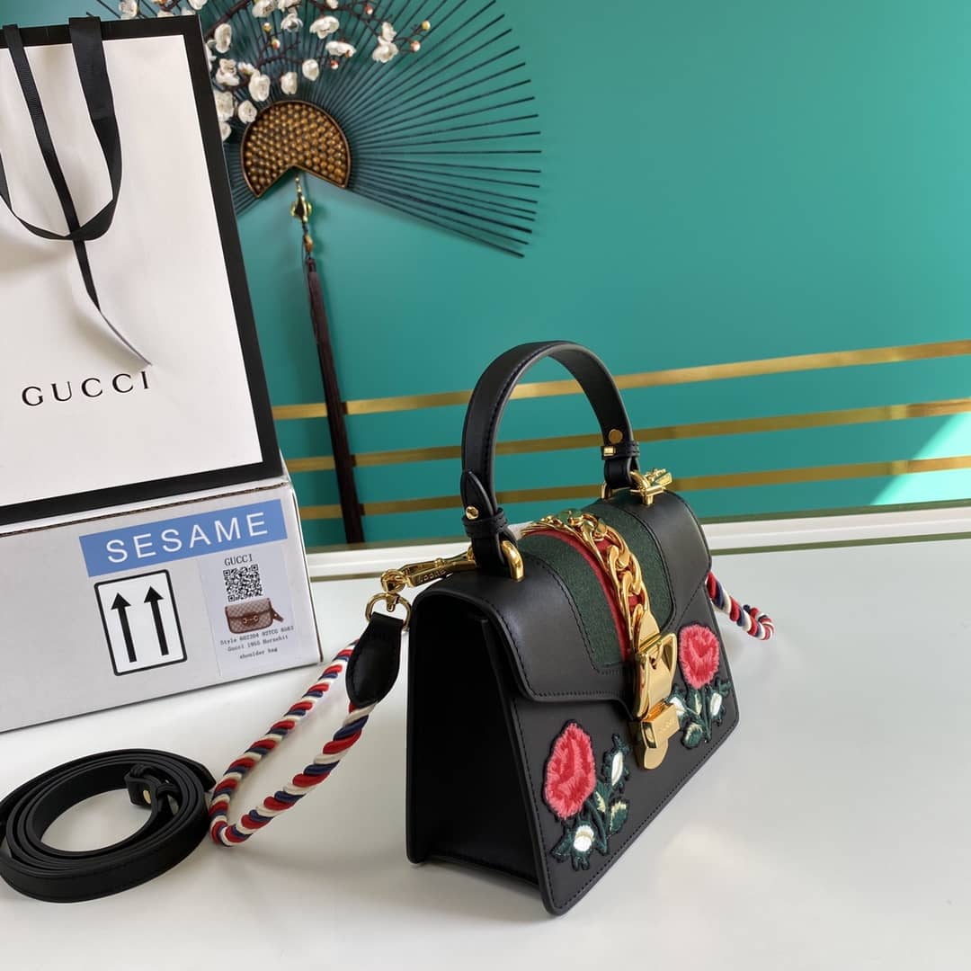 Gucci Womens Sylvie Leather Mini Bag Replica 470270 - DEEPREPS