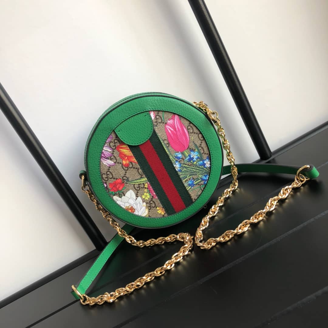 Gucci Ophidia GG Flora Mini Replica Backpack Green 598661 - DEEPREPS