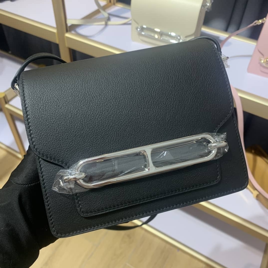 Hermes Roulis Mini Sac Evercolor Calfskin Leather Crossbody Bag - DEEPREPS