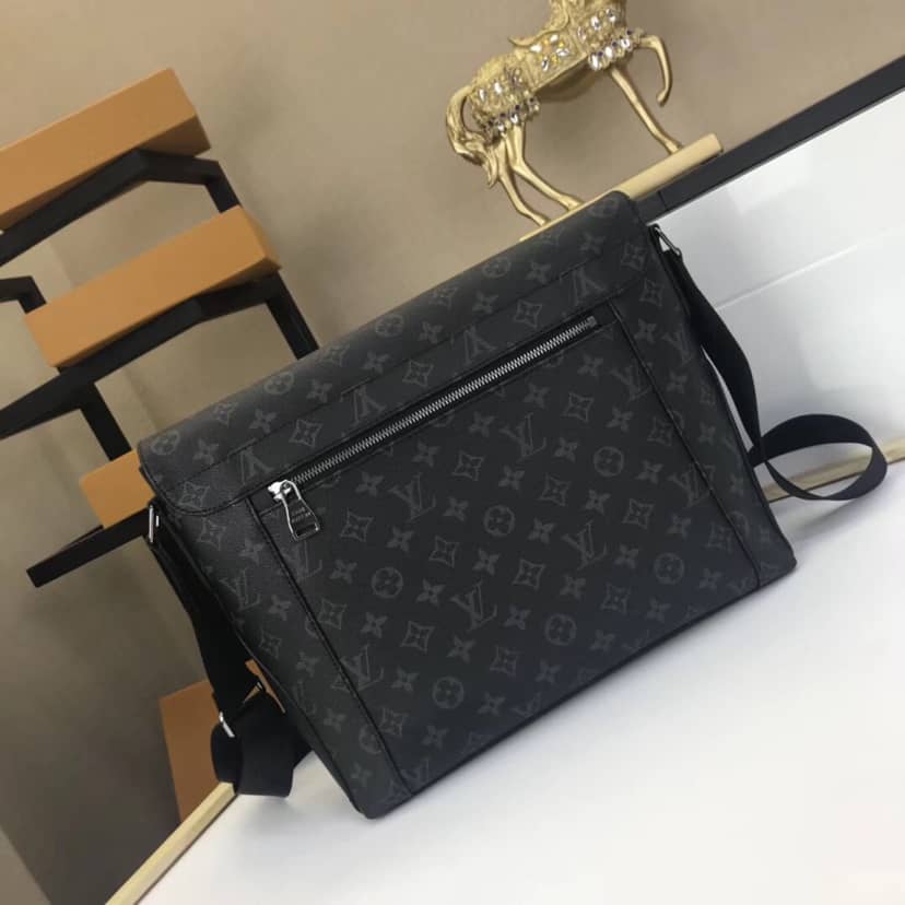 Louis Vuitton Monogram Eclipse Messenger MM Shoulder Bag Replica M40539 - DEEPREPS