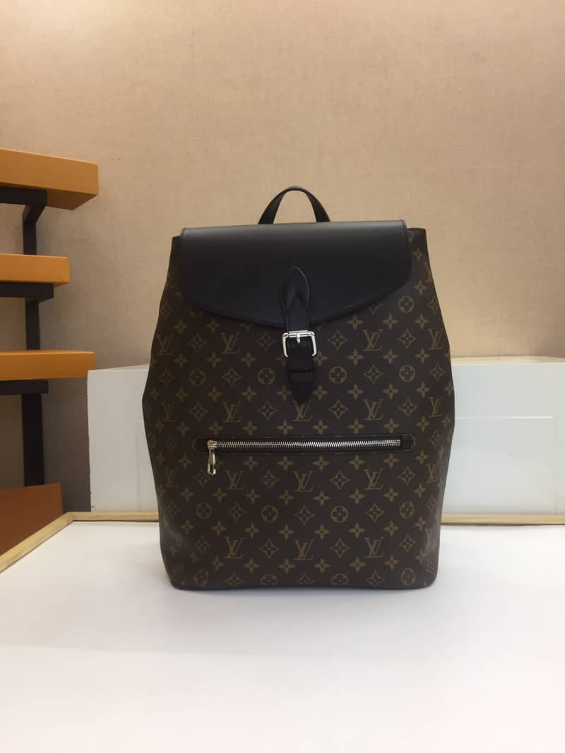 Louis Vuitton Palk Monogram Macassar Canvas Replica Backpack M40637 - DEEPREPS