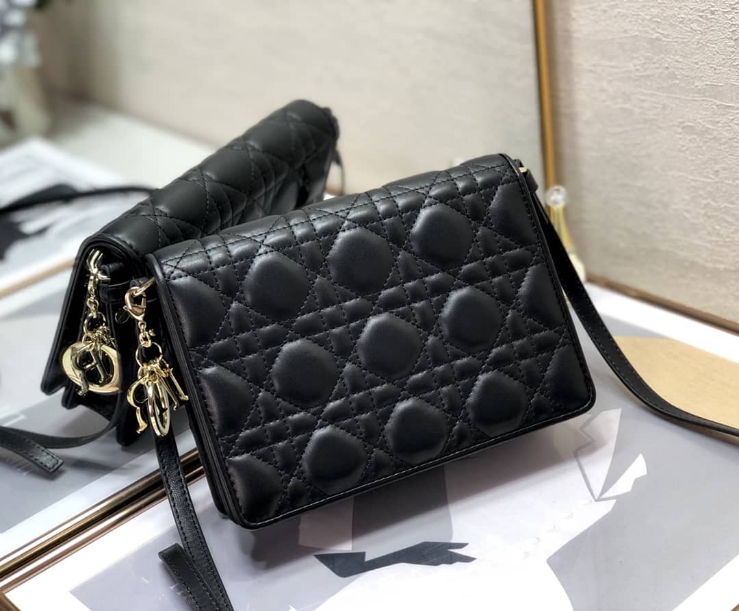 Lady Dior Dupe Cannage Calfskin Pouch - DEEPREPS