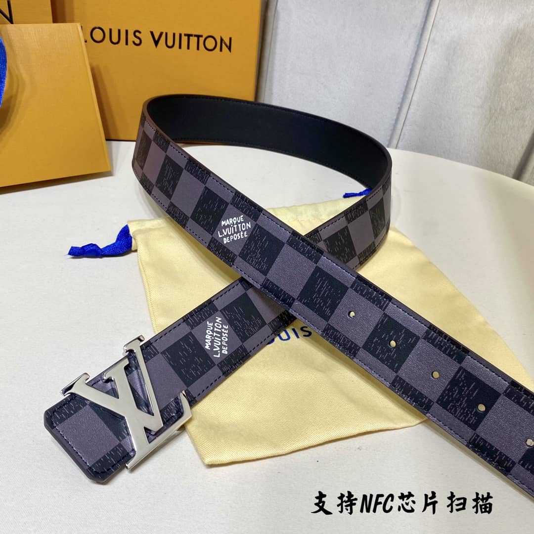 7 Star Louis Vuitton Leather Belt 40mm - DEEPREPS