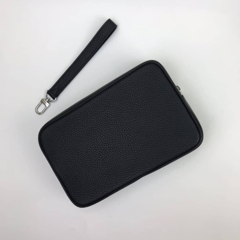 Louis Vuitton Damier Graphite Pochette Kasai Clutch Replica Black N41664 - DEEPREPS