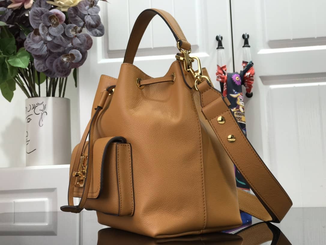 Louis Vuitton Lockme Replica Bucket Bag Orange M57688 - DEEPREPS