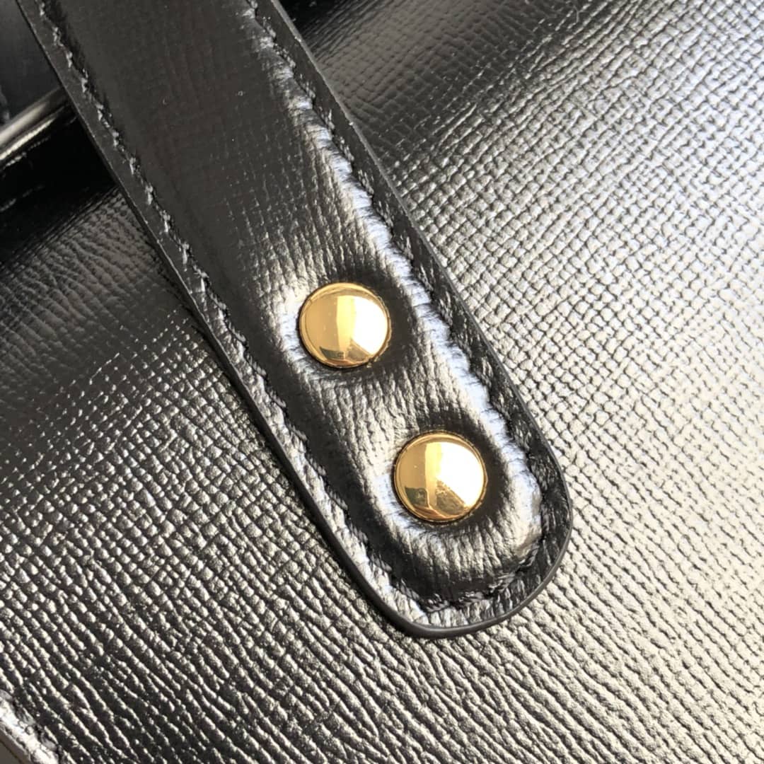 Gucci Horsebit Bag Dupe 1955 Small Top Handle Replica Bag Black 627323 - DEEPREPS