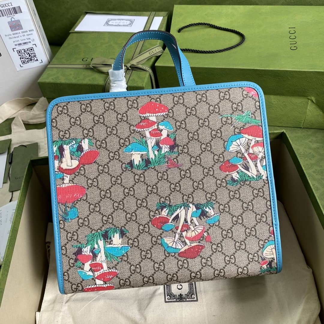 Gucci Children Mushroom Print 605614 Replica Tote Bag - DEEPREPS