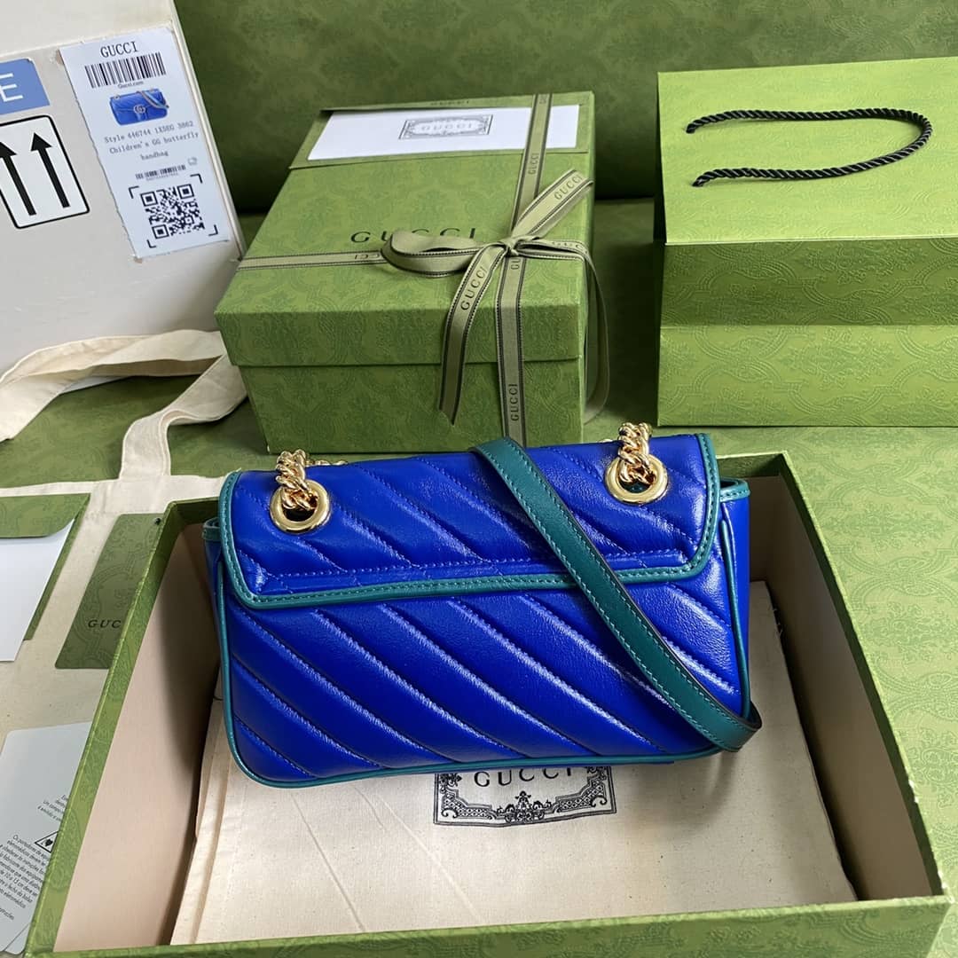 Gucci Marmont GG Matelasse Leather Mini Shoulder Bag Replica 446744 - DEEPREPS