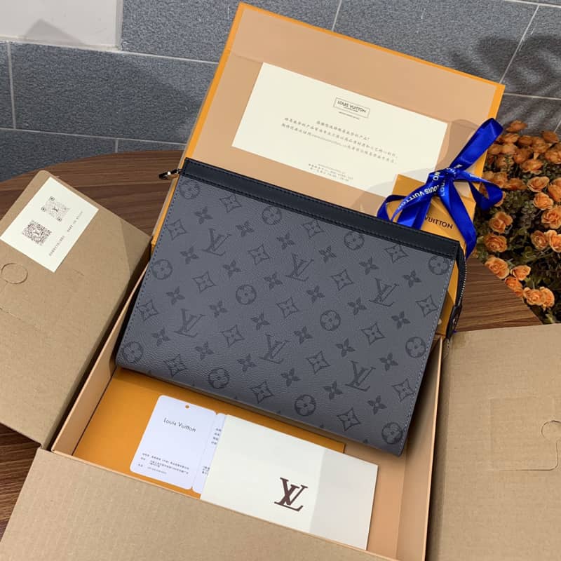 Louis Vuitton Monogram Eclipse Reverse Replica Pochette Voyage M69535 - DEEPREPS