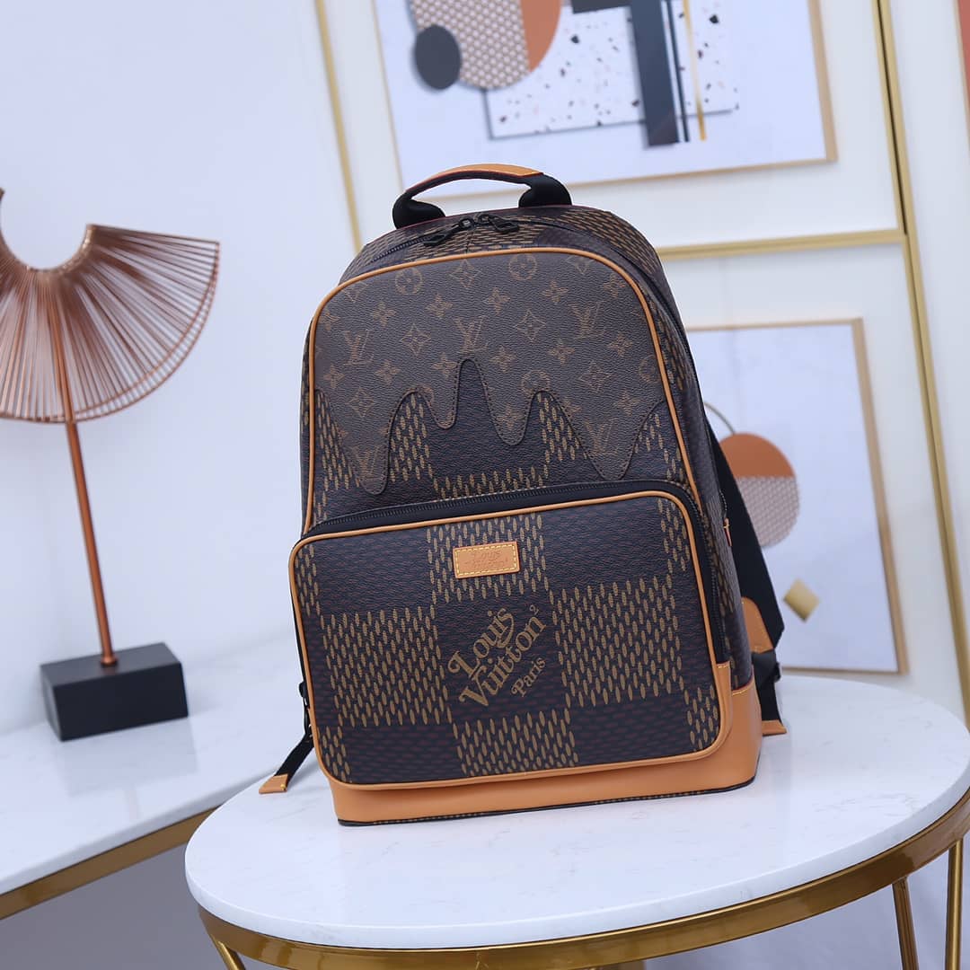 LV Backpack Replica x Nigo Damier Giant Campus N40380 - DEEPREPS
