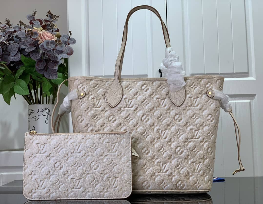 Louis Vuitton Neverfull MM Carryall Pale Beige M46231 Replica Tote - DEEPREPS