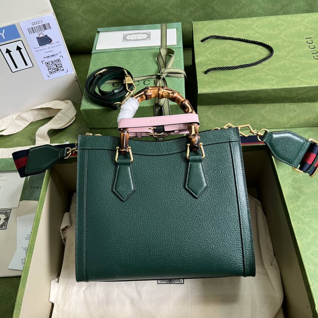 Gucci Diana Small Tote Green 702721 Replica Bag - DEEPREPS