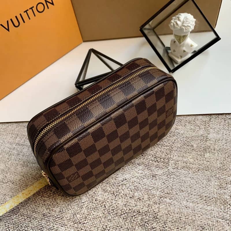 Louis Vuitton Toiletry Trousse Damier Pouch PM Replica N47522 - DEEPREPS