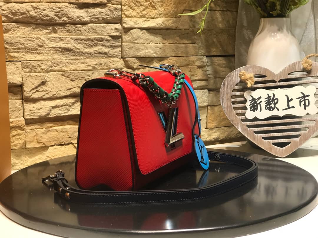 Louis Vuitton Twist MM Bag Red M50296 Replica - DEEPREPS