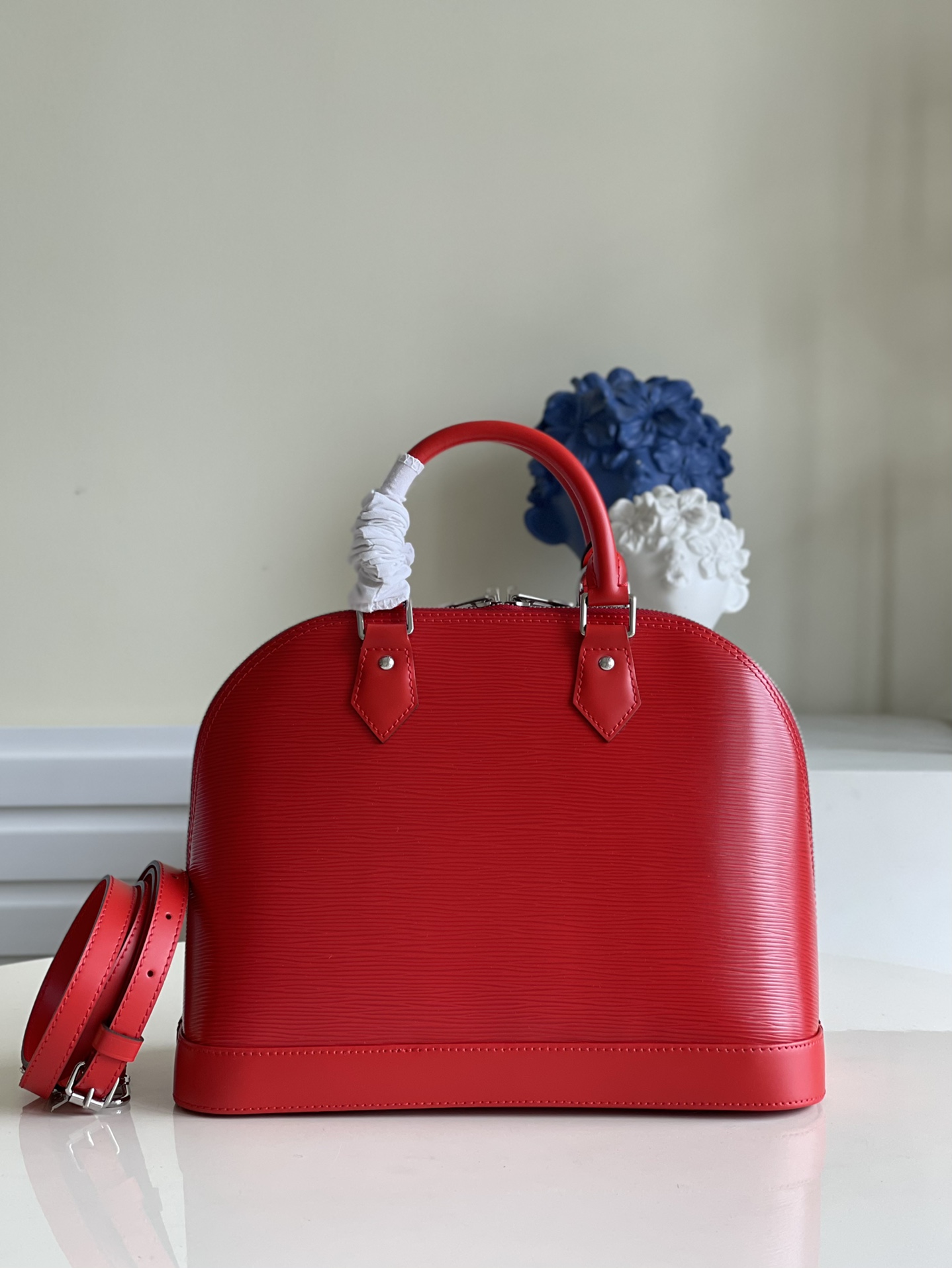 Top original red ALMA small handbag rep - DEEPREPS