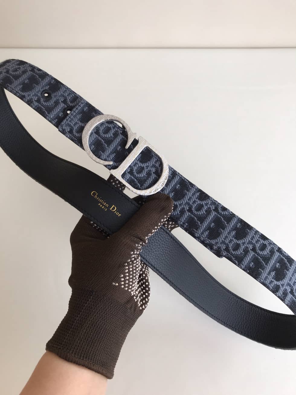 Fake Dior Logo Belt 35mm - DEEPREPS