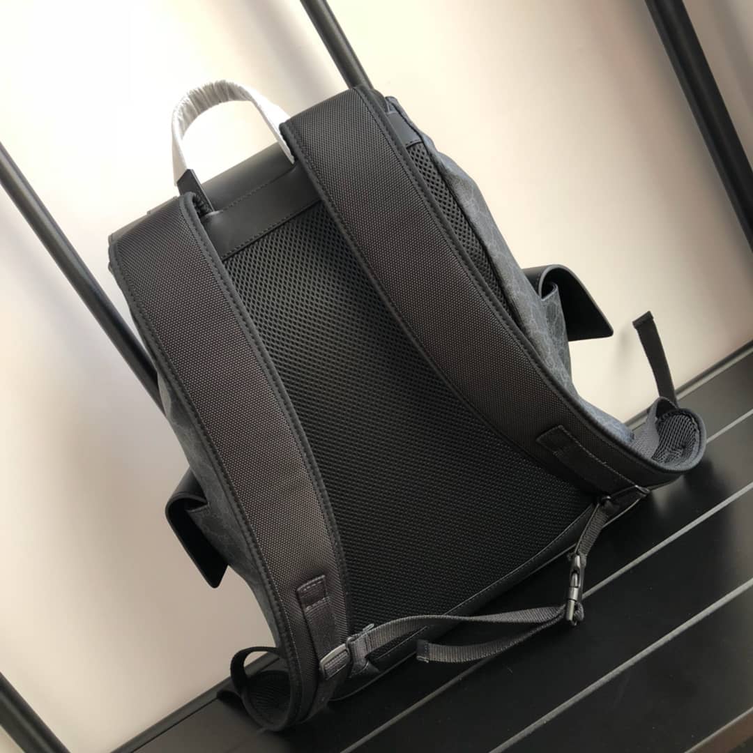 Gucci Soft GG Supreme Canvas Backpack Replica Black 450958 - DEEPREPS