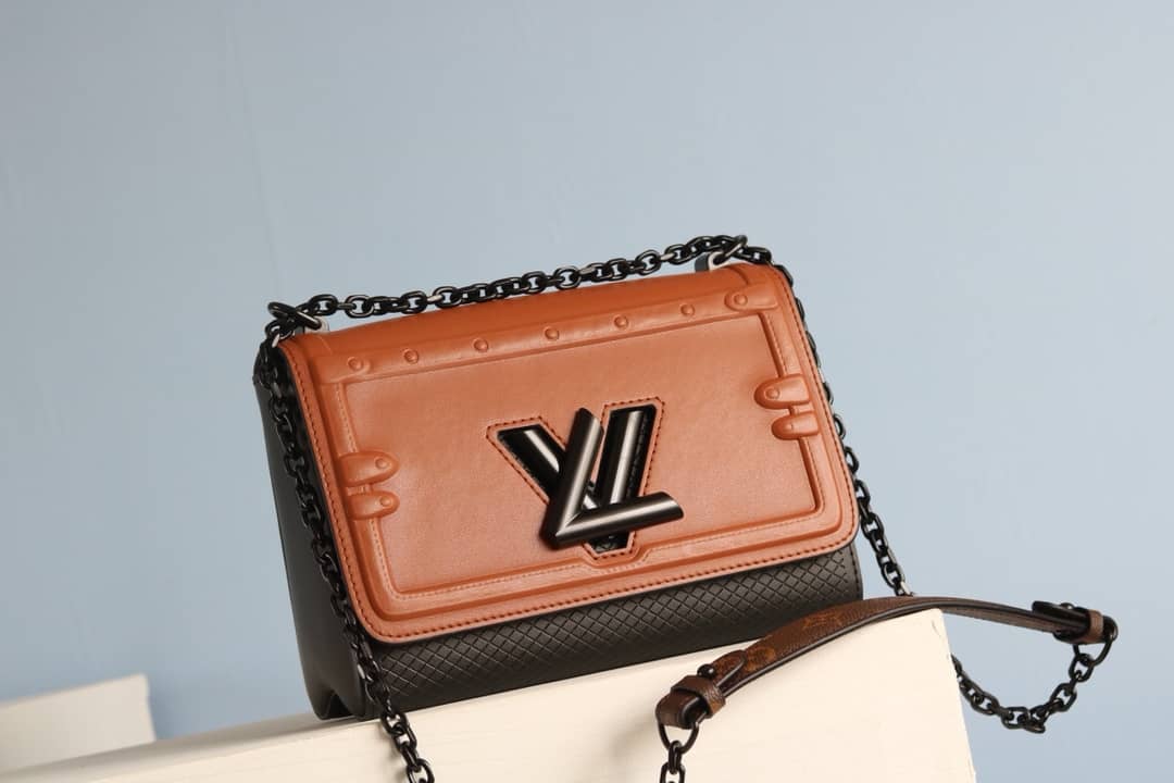 Louis Vuitton Twist Epi Handbag Replica Brown M50320 - DEEPREPS