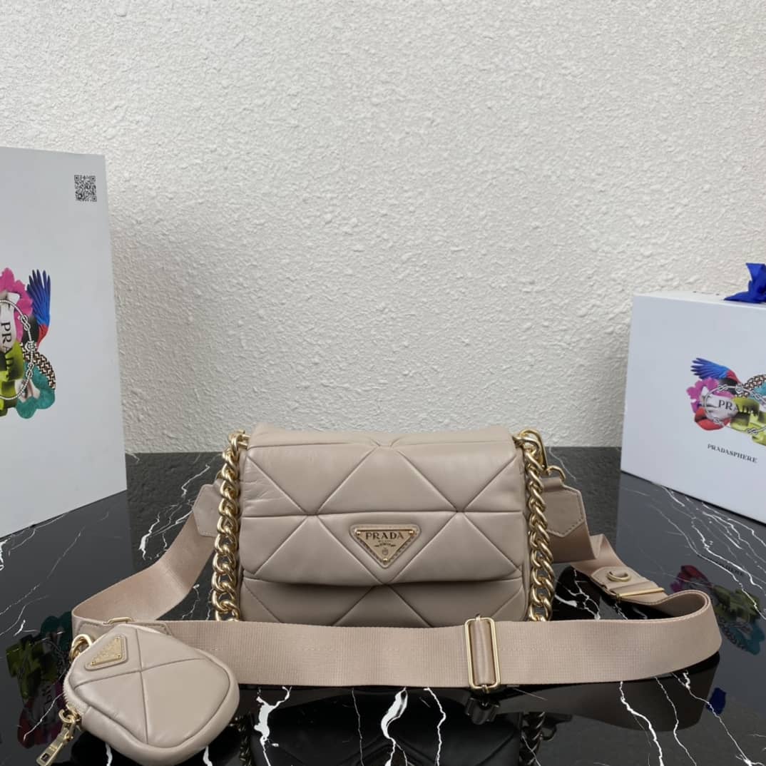 Prada System Nappa Leather Patchwork Replica Bag - DEEPREPS