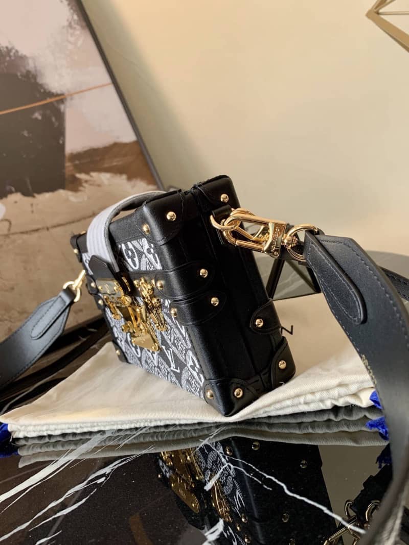 Louis Vuitton Since 1854 Petite Malle Replica Bag Black M57212 - DEEPREPS