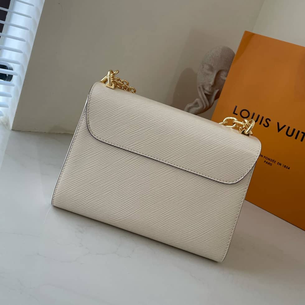 Louis Vuitton Twist MM Epi Grained Leather White M59403 Replica Crossbody Bag - DEEPREPS