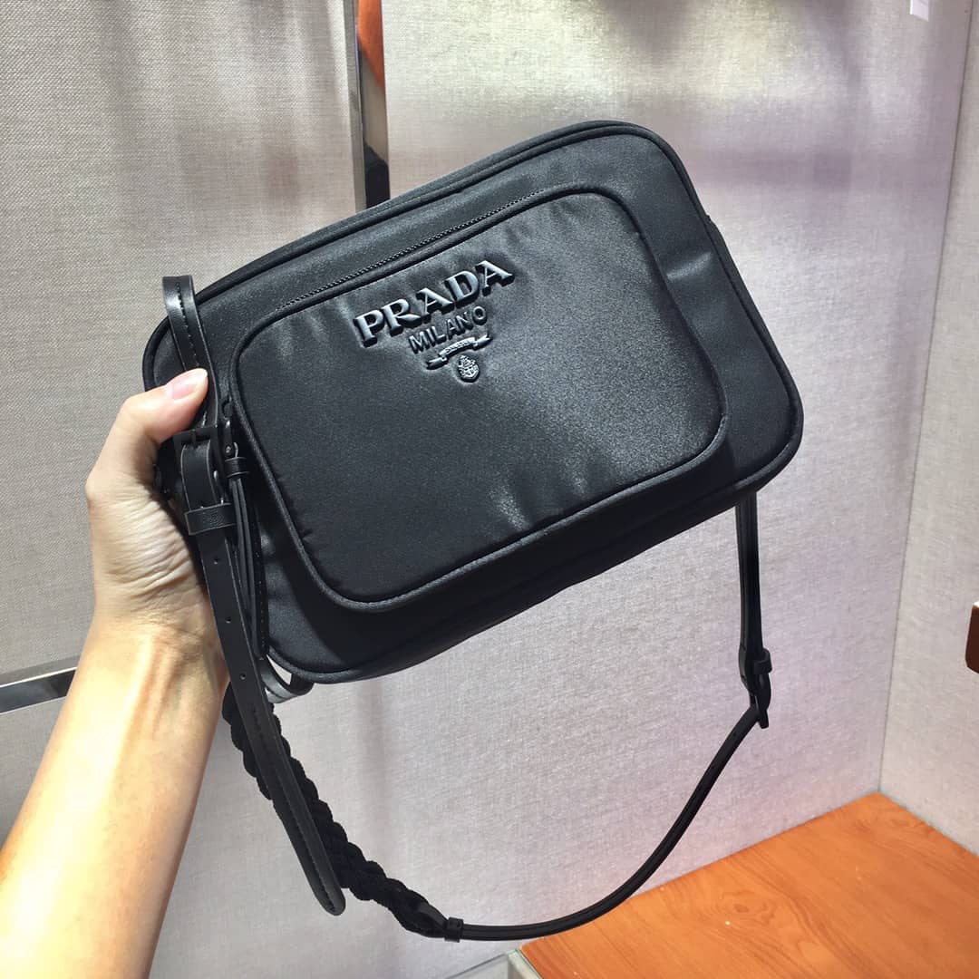 Prada Replica Nylon Saffiano Leather Camera Bag - DEEPREPS
