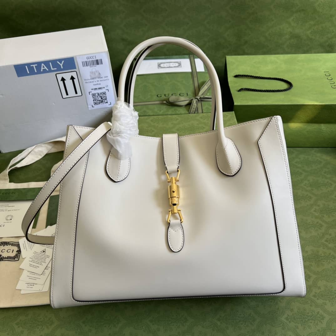 Gucci Jackie 1961 Large Tote Bag White 649015 Replica - DEEPREPS