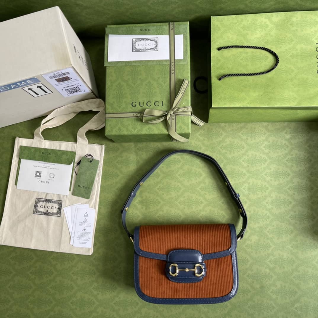 Gucci 1955 Horsebit Supreme Shoulder Bag Replica 602204 - DEEPREPS